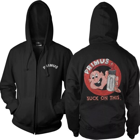 ManicMerch Other - Primus Suck on This Zip Men's Hoodie Sweatshirt Black